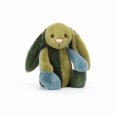 Jellycat Bashful Patchwork Basil Bunnies New Zealand | XGTEK9528